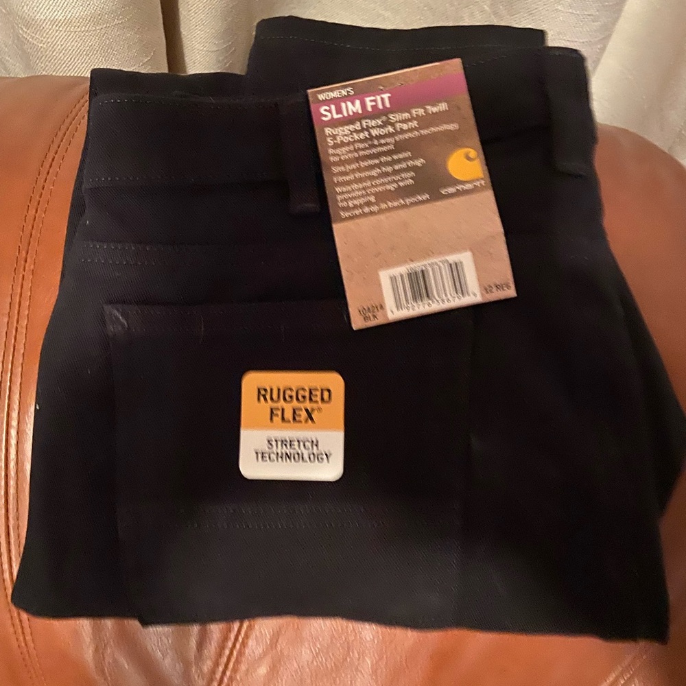 Women’s Carhartt Size 12 Slim Fit Rugged Flex Work Pant -NWT
